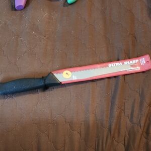 Black Serrated Knife